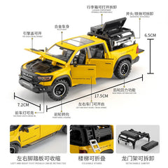 Diecast 1:32 RAM 1000 TRX Mammoth Pickup Alloy Model Car Toy Metal Casting Sound and Light Car Toys For Children Vehicle Toy Set
