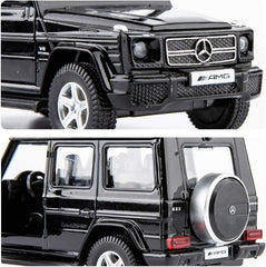 1/36 Scale G63 Casting Car Model, Zinc Alloy G Wagon Toy Car for Kids, Pull Back Vehicles Toy Car for Toddlers Kids Boys Girls Gift (Black)