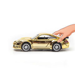 1/32 Racing Car Alloy Model Rare Pull Back Golden Car Model For Boy Birthday Gift Christmas Kids Toy Vehicles Collection Gifts