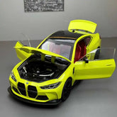 1:24 M4 G82 Coupe Alloy Sports Car Model Diecasts Metal Vehicles Car Model Simulation Sound Light Collection Chlidrens Toys Gift