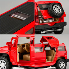 1/32 For Metal Simulation Sedan Lengthened Pull Back Sound And Light, ZincAlloy Children's Car Model Toy Collection Ornaments (Yellow)