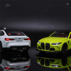 1:24 M4 G82 Coupe Alloy Sports Car Model Diecasts Metal Vehicles Car Model Simulation Sound Light Collection Chlidrens Toys Gift