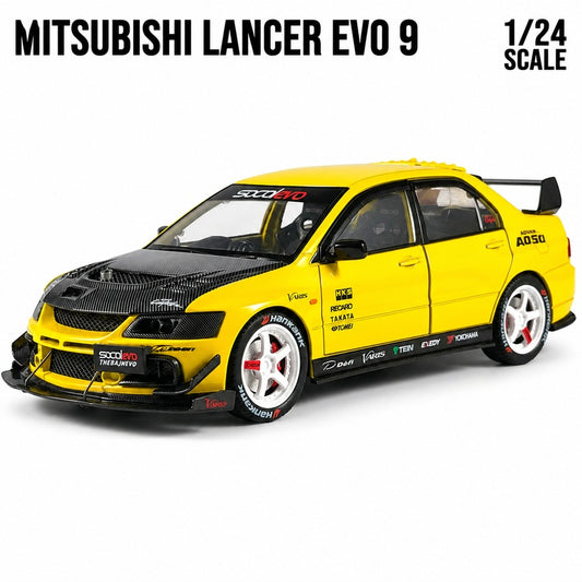 Mitsubishi Lancer Evolution IX (Evo 9) Modified — 1:24 Diecast Model Car