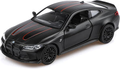 1/36 Scale BMW M4 Diecast Model Cars,Pull Back Vehicles BMW Toy Cars,Cars Gifts for Boys Girls(Black)