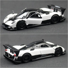1/36 Pagani Zonda R Evolution Toy Car Model RMZ CiTY Diecast Racing Vehicle Miniature Pull Back Collection Gift For Children Boy