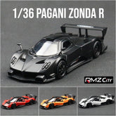 1/36 Pagani Zonda R Evolution Toy Car Model RMZ CiTY Diecast Racing Vehicle Miniature Pull Back Collection Gift For Children Boy