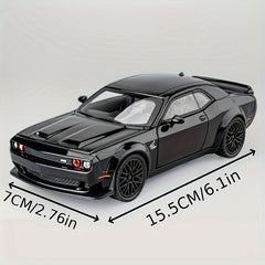 1:24 Scale Metal Die-cast Sports Car Model, Real Sound Effects and Lighting Functions, Suitable for Birthday Gifts, Christmas Gifts for Car Lovers