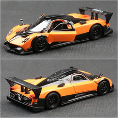 1/36 Pagani Zonda R Evolution Toy Car Model RMZ CiTY Diecast Racing Vehicle Miniature Pull Back Collection Gift For Children Boy