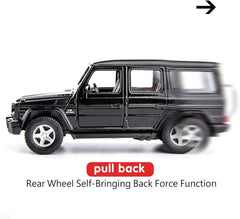 1/36 Scale G63 Casting Car Model, Zinc Alloy G Wagon Toy Car for Kids, Pull Back Vehicles Toy Car for Toddlers Kids Boys Girls Gift (Black)