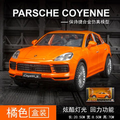 1:24 Porsche Cayenne S Turbo SUV Alloy Car Model Diecasts Metal Toy Car Model Simulation Sound Light Collection Kids Gift F384