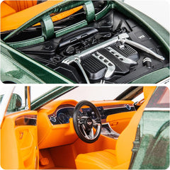 Toy Car Compatible for 1/24 Bentley Continental GT Model Car Alloy Diecast Collectible Pull Back Car Toy Door Can Be Opened for Boys Girls Gift(Green)