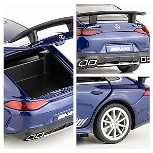 1/32 Benz AMG GT63 Model Car Zinc Alloy Diecast Collectible Toy Car Pull Back with Light and Sound Toy Vehicle for 3+ Years Old Kids(Red)