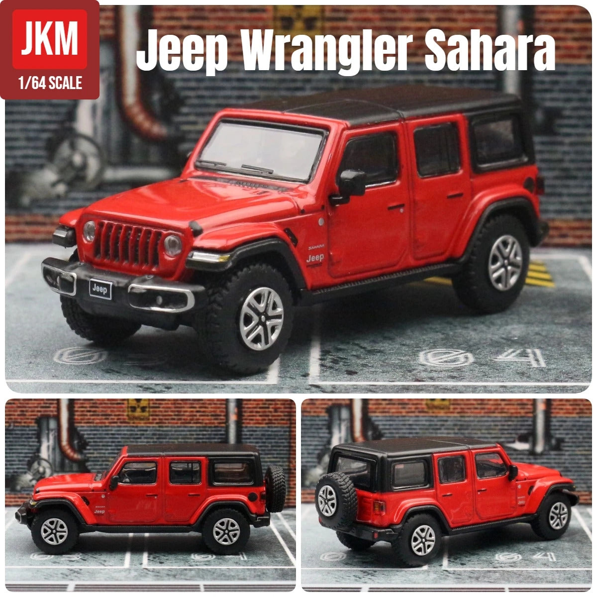 1/64 Jeep Grand Cherokee Sahara Gladiator Pickup Truck Toy Car Model JKM 1:64 Diecast Miniature Suitable For HotWheels MiniGT