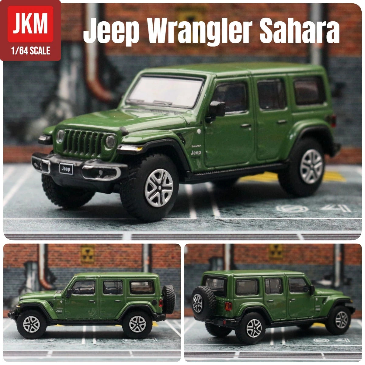 1/64 Jeep Grand Cherokee Sahara Gladiator Pickup Truck Toy Car Model JKM 1:64 Diecast Miniature Suitable For HotWheels MiniGT