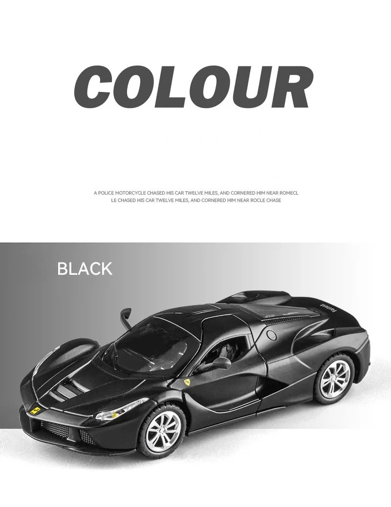 1:36 Ferrari Laferrari Sports car Toy Alloy Car Diecasts & Toy Vehicles Sound and light Car Model Collection Car Toys D160
