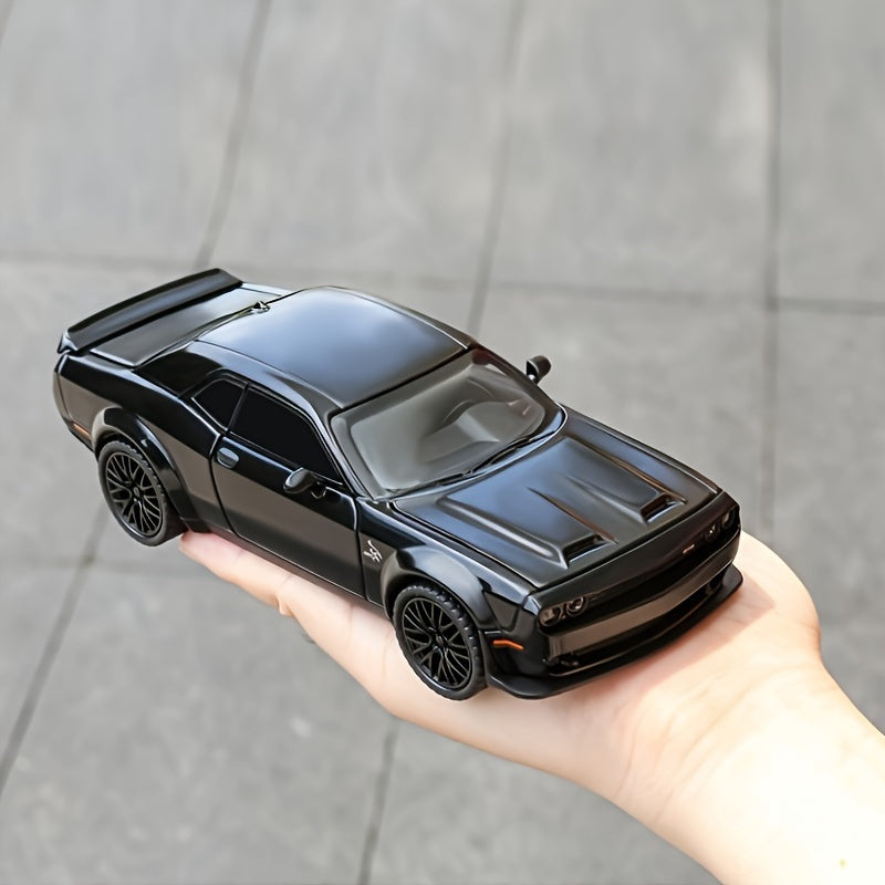 1:24 Scale Metal Die-cast Sports Car Model, Real Sound Effects and Lighting Functions, Suitable for Birthday Gifts, Christmas Gifts for Car Lovers