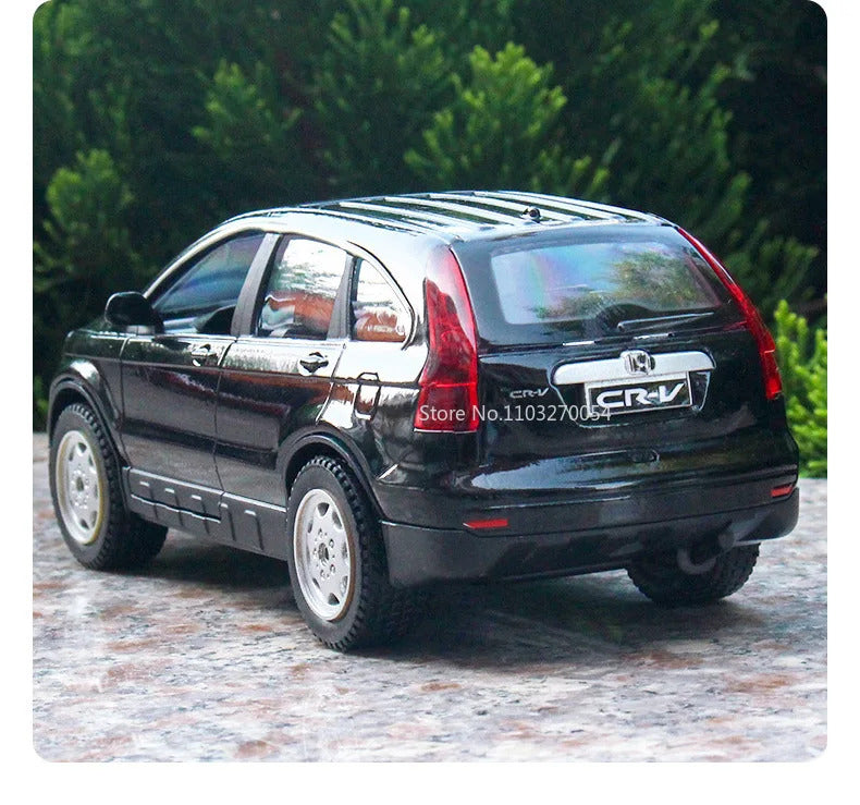 1/32 Honda CRV Toys Car Model Alloy Diecasts Metal Simulation Collection Vehicles With Sound Light Pull Back Boys Toy Kids Gifts