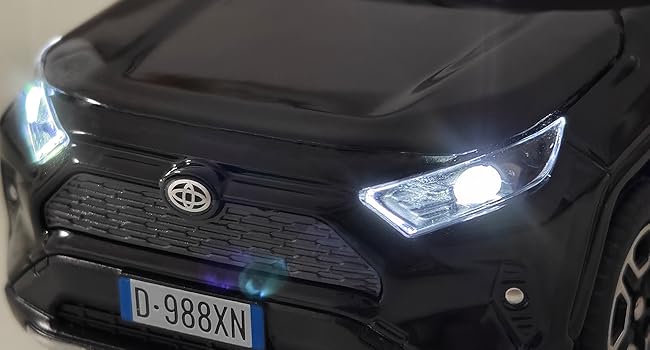 Model Car 1/32 RAV4 Toy Car Alloy Diecast Collectible Model with Light and Sound Toy Vehicle for Boys Kids Toddler Gift Black car