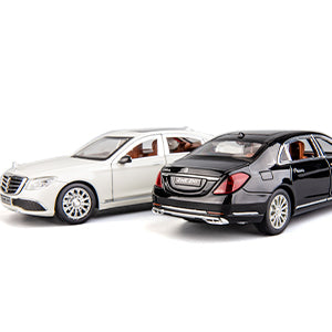 1/24 Scale Compatible with Benz E300 Toy Car Alloy Die-cast Pull Back Car Model with Light and Sound Toy Vehicles for Adults Boys Girls Gift Decoration Toy (Black)