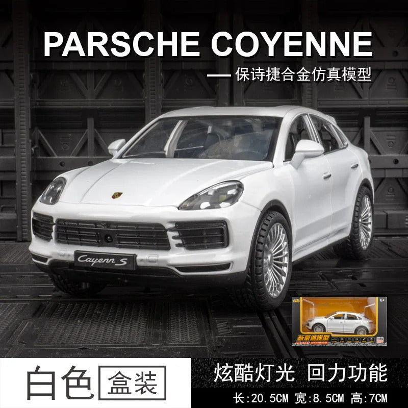 1:24 Porsche Cayenne S Turbo SUV Alloy Car Model Diecasts Metal Toy Car Model Simulation Sound Light Collection Kids Gift F384