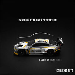 1:64 BMW M4 GT3 Beetle Alloy Sports Car Model Diecasts Metal Toy Track Racing Vehicles Car Model Simulation Collection kids Gift
