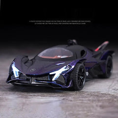 1: 32 APOLLO EVA Alloy Car Model High Simulation Diecasts Toy With Sound and Light Pull Back Vehicles Decoration Toys  For Kids