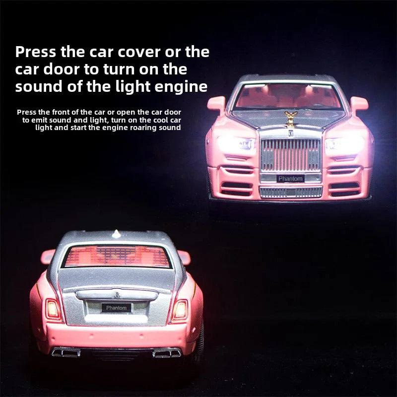 [CubeFun]1:32 Rolls-Royce Phantom Alloy Car Model Sound and Light Simulation Diecasts Metal Toy Collection Children Gifts