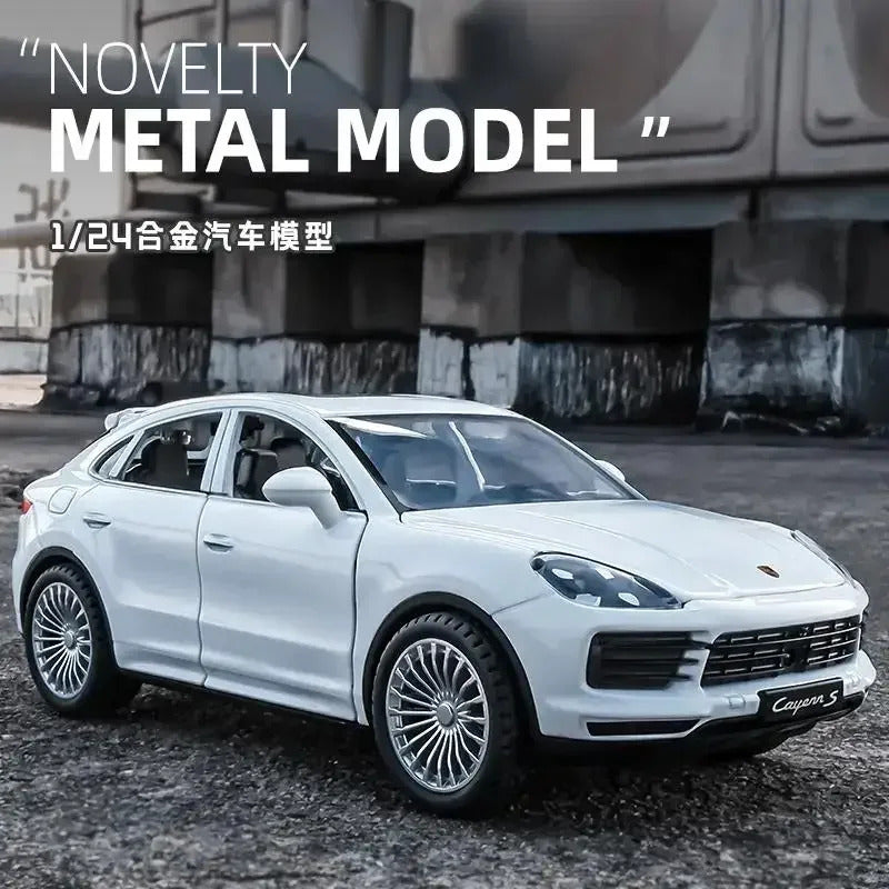 1:24 Porsche Cayenne S Turbo SUV Alloy Car Model Diecasts Metal Toy Car Model Simulation Sound Light Collection Kids Gift F384