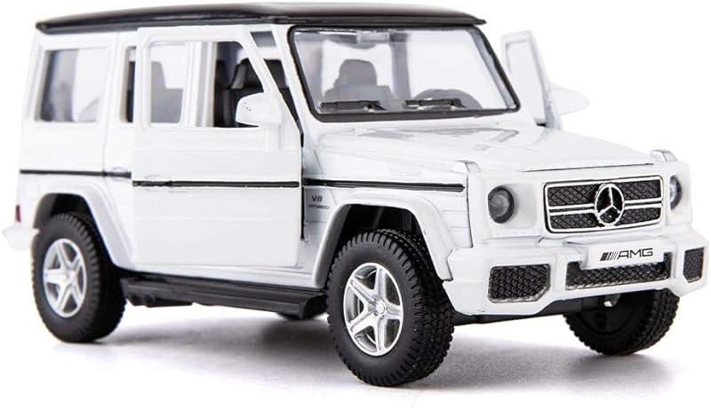 1/36 Scale G63 Casting Car Model, Zinc Alloy G Wagon Toy Car for Kids, Pull Back Vehicles Toy Car for Toddlers Kids Boys Girls Gift (Black)