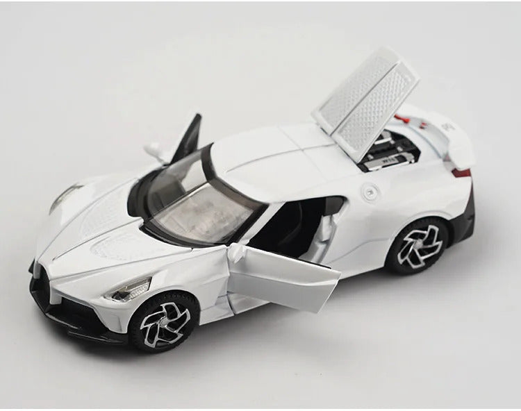 1:32 Alloy Scale Model Car Toys Bugatti La Voiture Noire Alloy Diecast Simulation Toy Vehicles Models Boys Gifts for Children