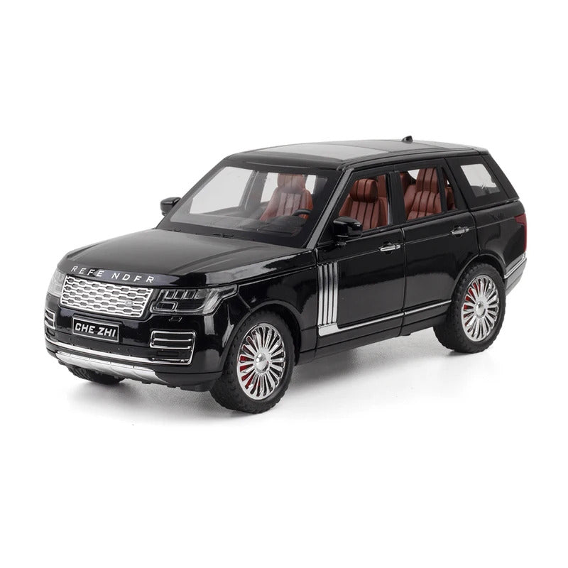 New 1:24 Range Rover Sport Alloy Car Model Simulation Sound And Light Pull Back Toy Car Metal Suv Boys Collection Ornaments Gift