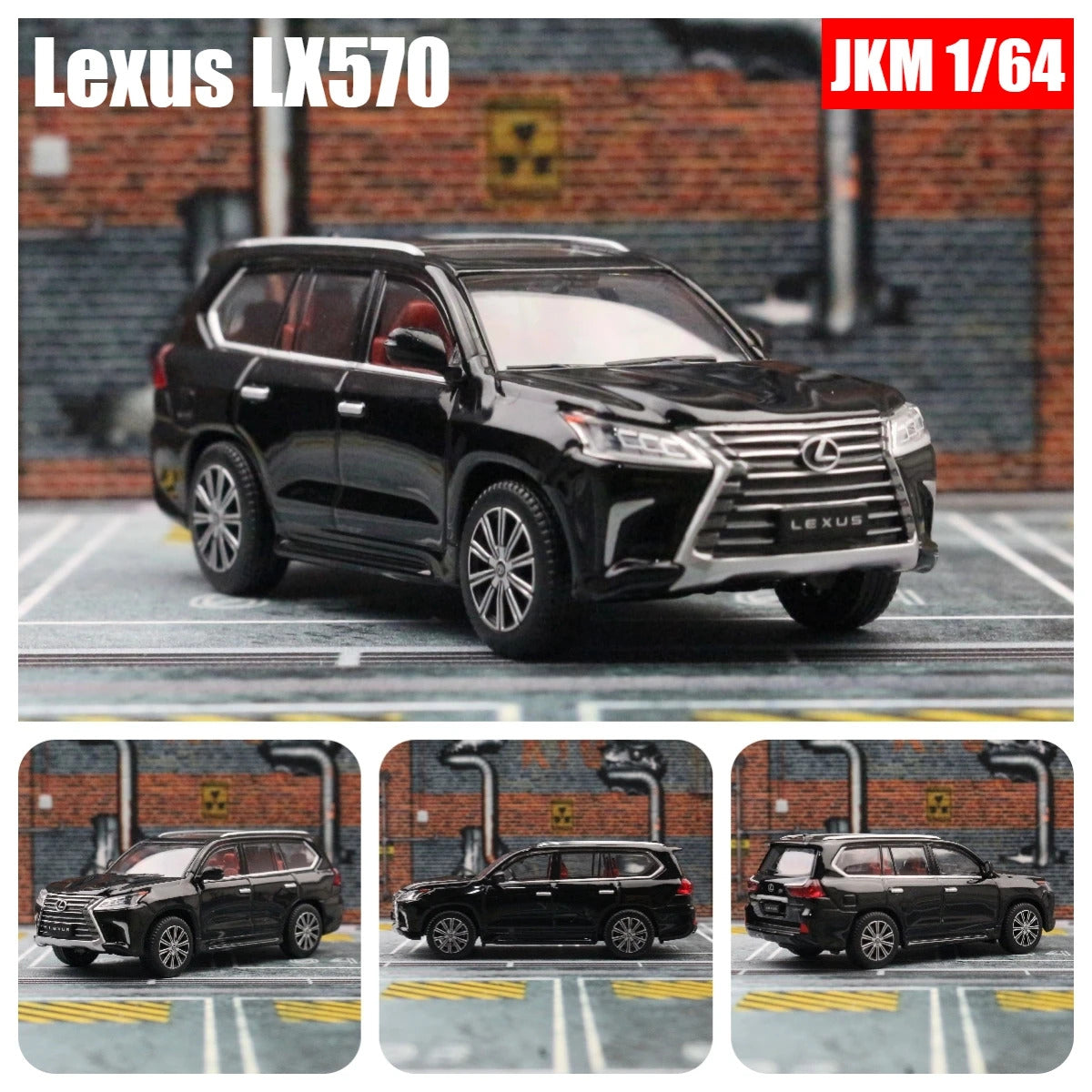 1:64 Lexus LX570 Miniature Model JKM 1/64 Premium SUV Toy Car Vehicle Free Wheels Diecast Zinc Alloy Metal Collection Gift