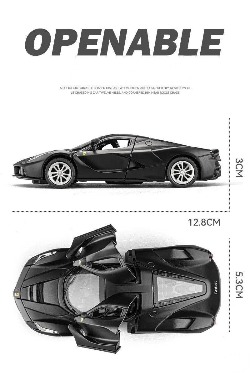 1:36 Ferrari Laferrari Sports car Toy Alloy Car Diecasts & Toy Vehicles Sound and light Car Model Collection Car Toys D160