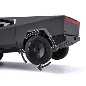 Toy Trucks Pickup Model Pull Back Pick-Up Truck with Sound and Light, Alloy Diecast Truck Toy Cars for Kids Gift or Vehicles Model Collection Enthusiasts (1/24 Grey Pickup Truck)