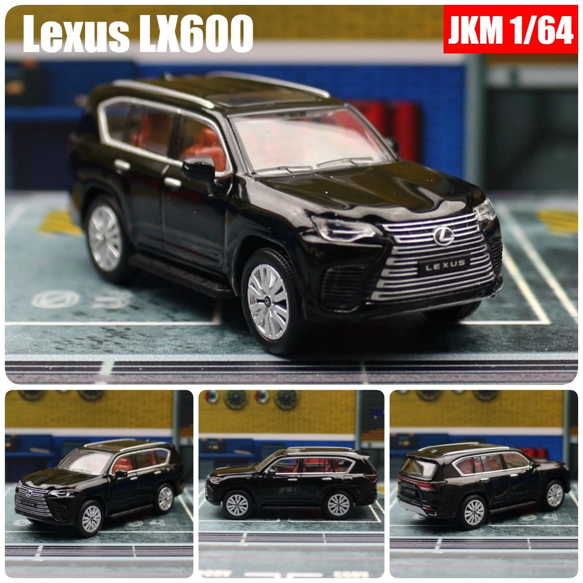 1:64 Lexus LX570 Miniature Model JKM 1/64 Premium SUV Toy Car Vehicle Free Wheels Diecast Zinc Alloy Metal Collection Gift