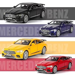 1/32 Benz AMG GT63 Model Car Zinc Alloy Diecast Collectible Toy Car Pull Back with Light and Sound Toy Vehicle for 3+ Years Old Kids(Red)