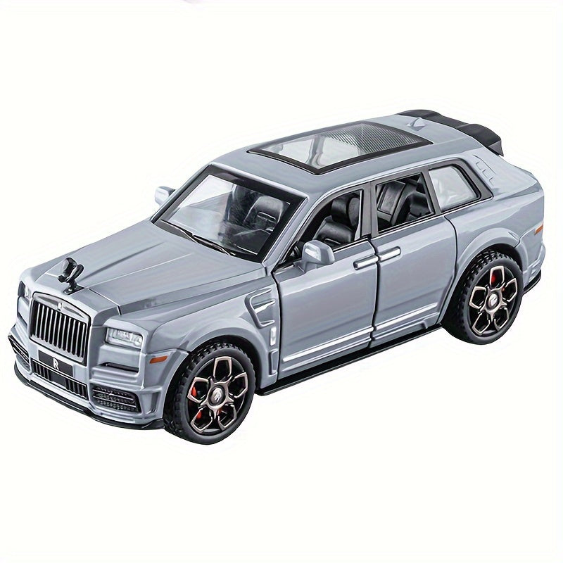 1:36 Diecast Model Cars Alloy Toy car for Cullinan  Alloy Toy Vehicle with with flashing headlights and realistic sound effects, Toys for Kids, Adults, Metal Crafts for Boyfriend, Young People Gift
