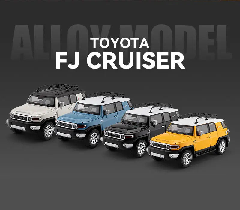 1:24 TOYOTA FJ Cruiser Alloy Car Model Diecast & Toy Metal Off-road Vehicles Car Model Simulation Sound and Light Childrens Gift