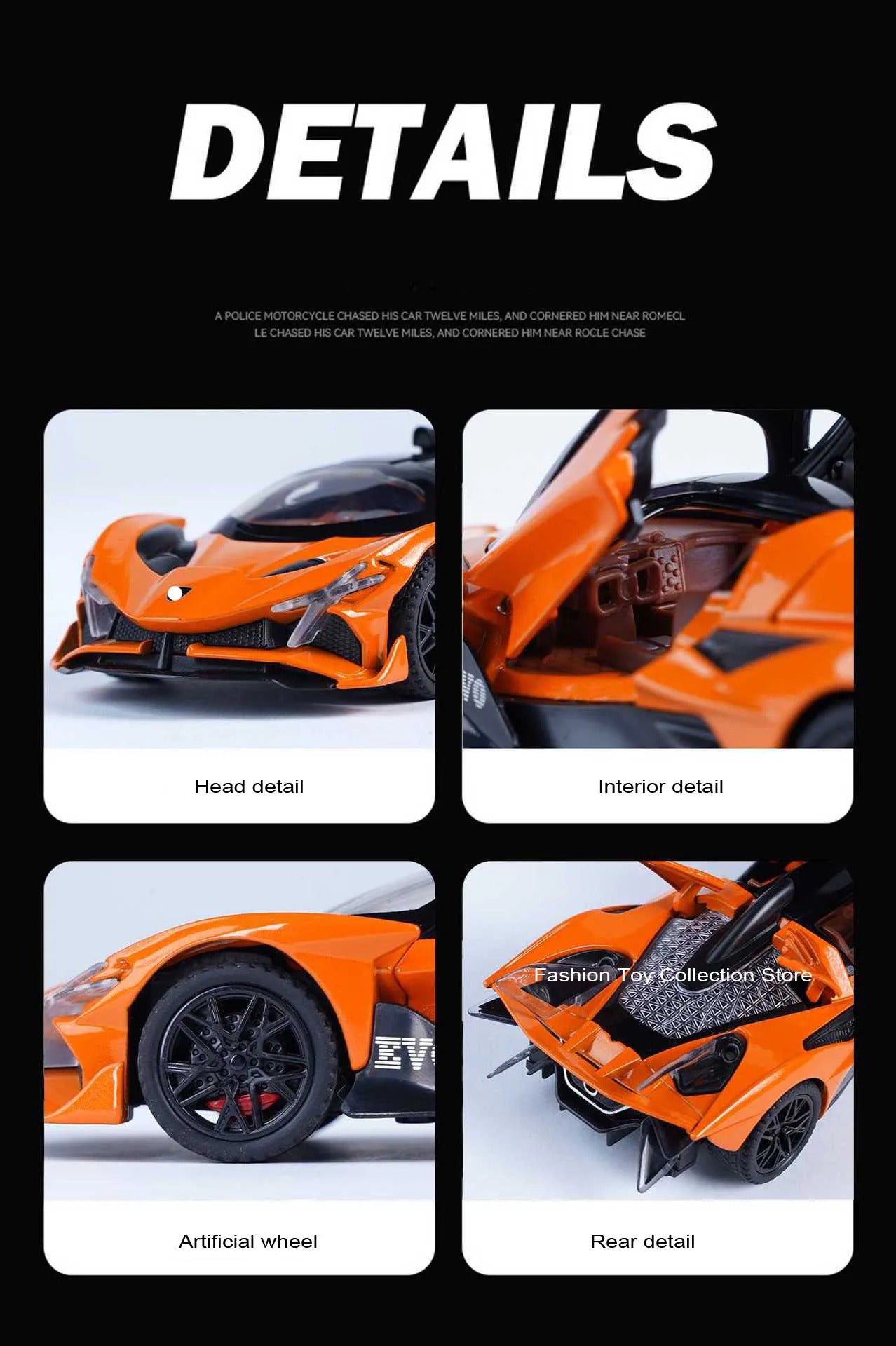 1: 32 APOLLO EVA Alloy Car Model High Simulation Diecasts Toy With Sound and Light Pull Back Vehicles Decoration Toys  For Kids