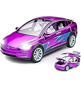 EROCK 1:24 Koenigsegg ONE die-cast car Model Toys, Open Door Design, Sound and Light Function, Suitable Gifts, Decorations, Collectibles, Toys for Adults and Children. (Purple-one)