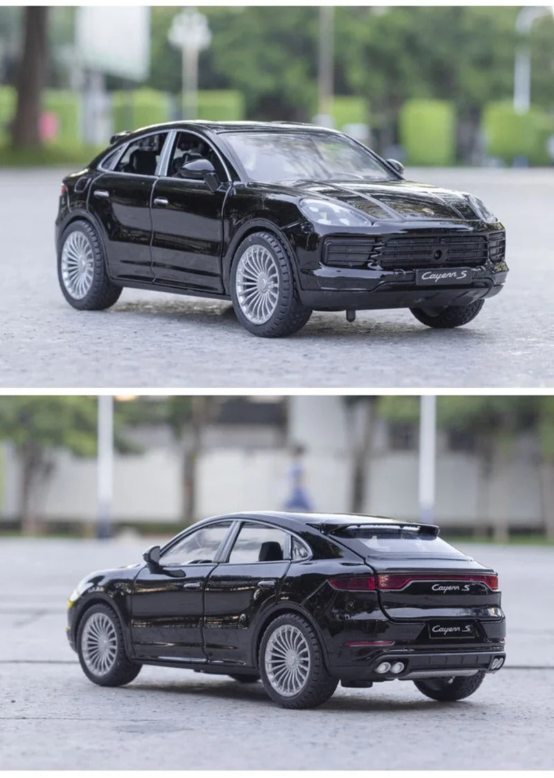 1:24 Porsche Cayenne S Turbo SUV Alloy Car Model Diecasts Metal Toy Car Model Simulation Sound Light Collection Kids Gift F384