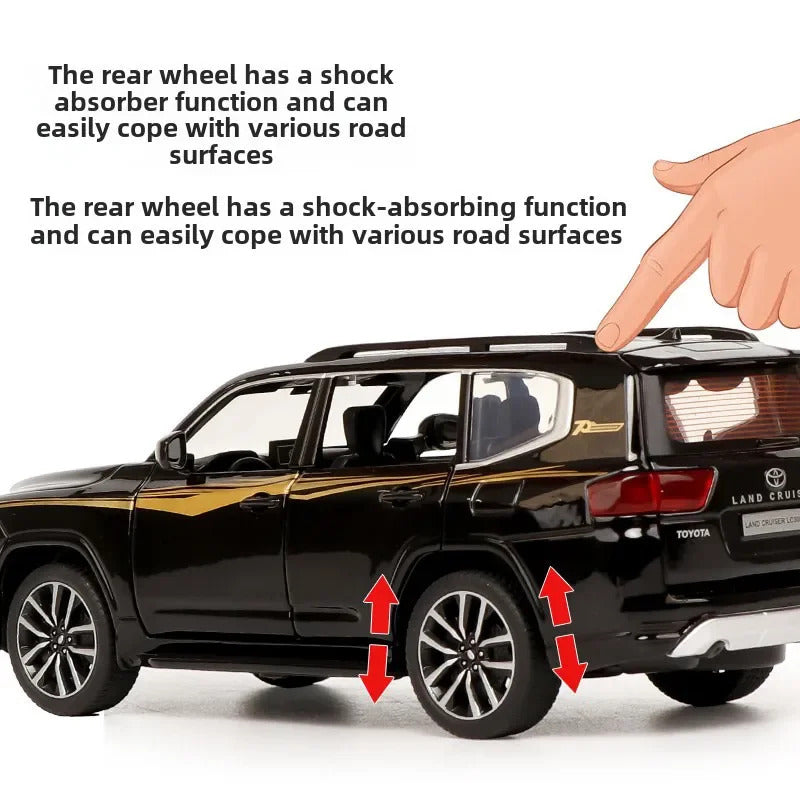 [CubeFun]1:32 Toyota Land Cruiser LC300 Alloy Car Model SUV Diecast Metal Sound Light High Simulation Collection Gifts Toys