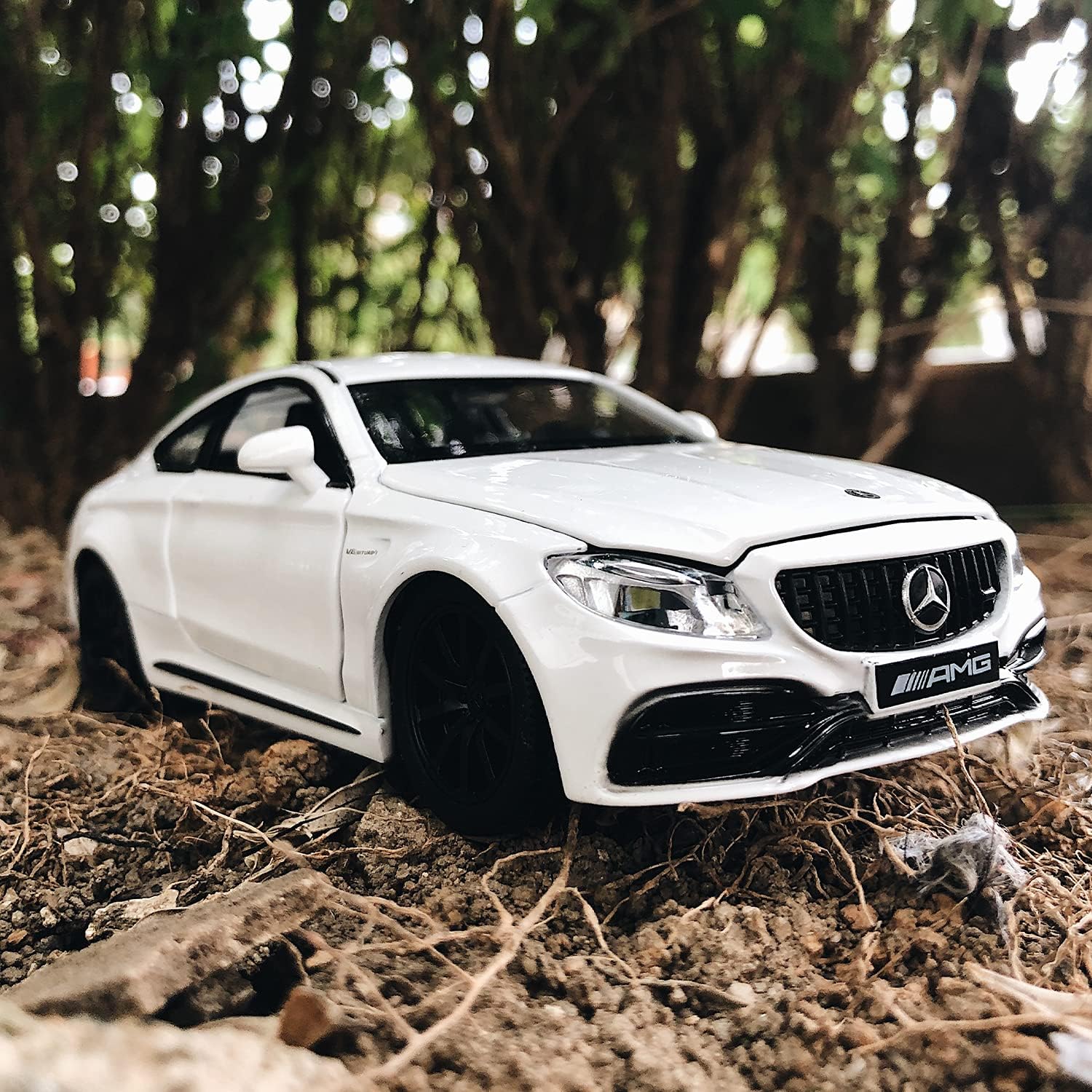 1:32 Diecasting Alloy Car Model Mercedes-Benz C63 AMG Toy Car White