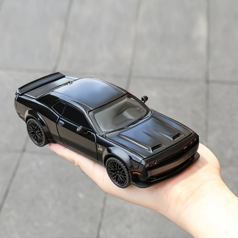 1:24 Scale Metal Die-cast Sports Car Model, Real Sound Effects and Lighting Functions, Suitable for Birthday Gifts, Christmas Gifts for Car Lovers