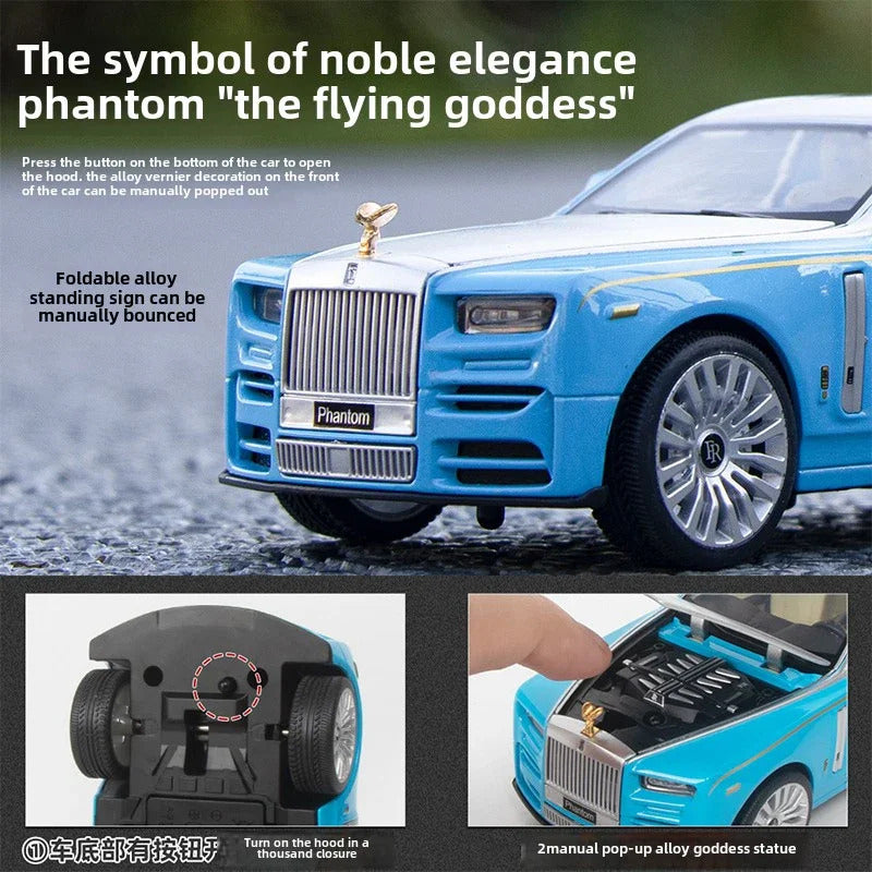 [CubeFun]1:32 Rolls-Royce Phantom Alloy Car Model Sound and Light Simulation Diecasts Metal Toy Collection Children Gifts
