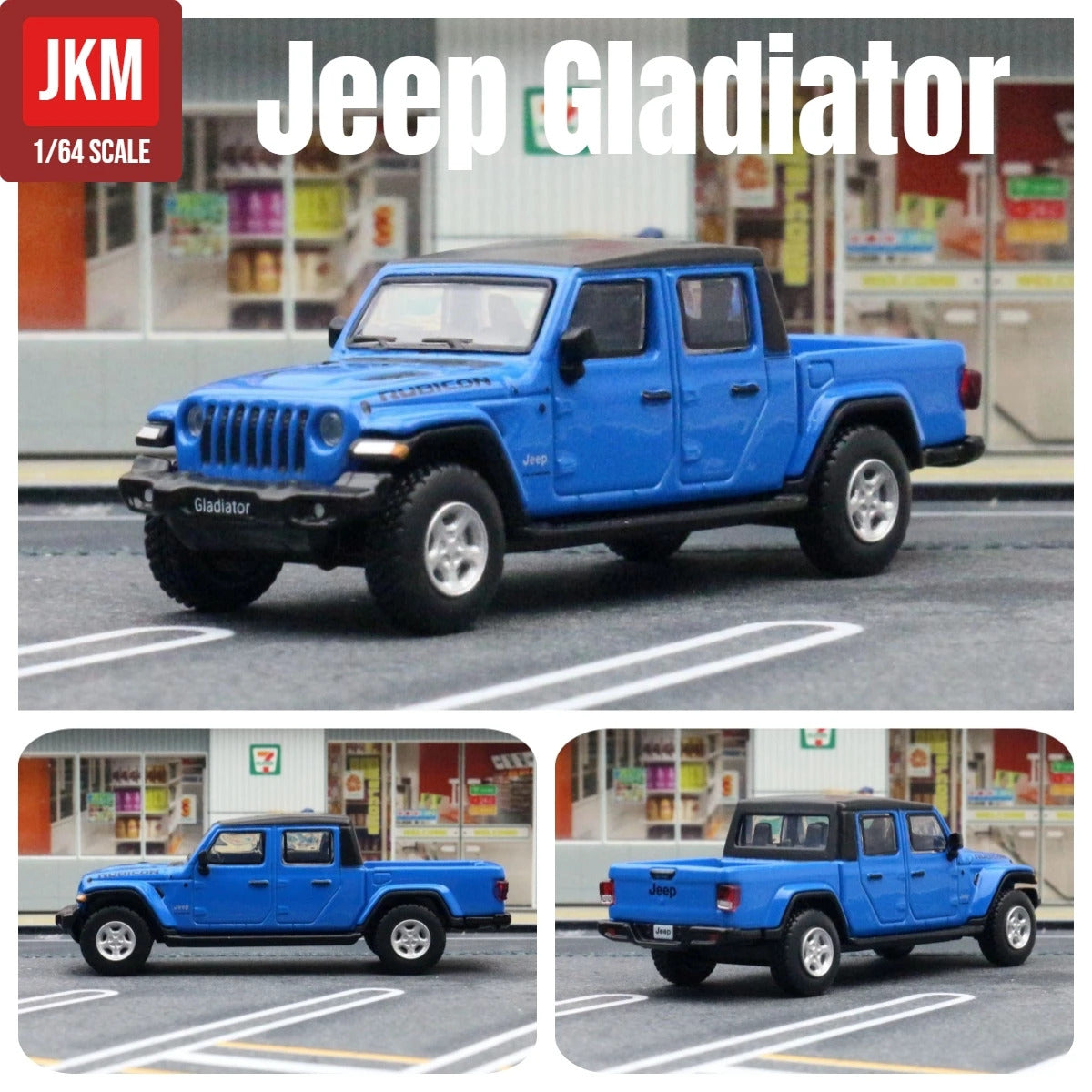 1/64 Jeep Grand Cherokee Sahara Gladiator Pickup Truck Toy Car Model JKM 1:64 Diecast Miniature Suitable For HotWheels MiniGT