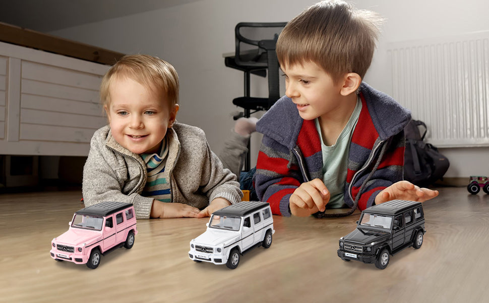 1/36 Scale G63 Casting Car Model, Zinc Alloy G Wagon Toy Car for Kids, Pull Back Vehicles Toy Car for Toddlers Kids Boys Girls Gift (Black)