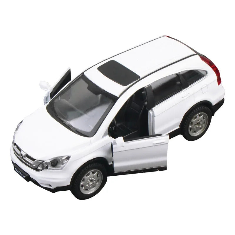 1/32 Honda CRV Toys Car Model Alloy Diecasts Metal Simulation Collection Vehicles With Sound Light Pull Back Boys Toy Kids Gifts