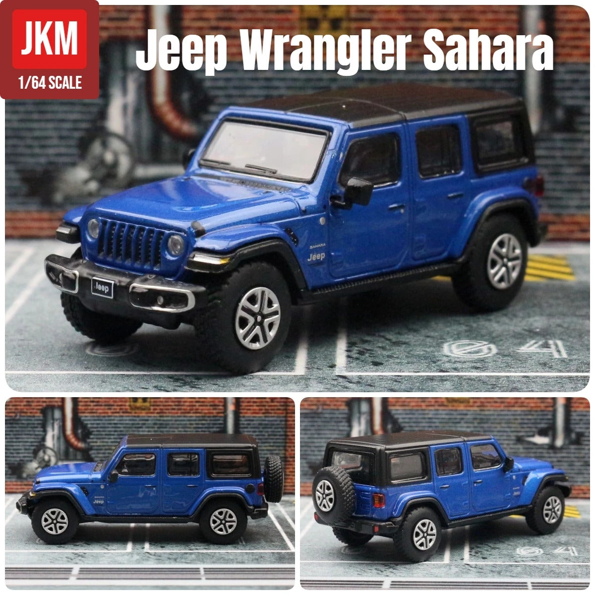 1/64 Jeep Grand Cherokee Sahara Gladiator Pickup Truck Toy Car Model JKM 1:64 Diecast Miniature Suitable For HotWheels MiniGT