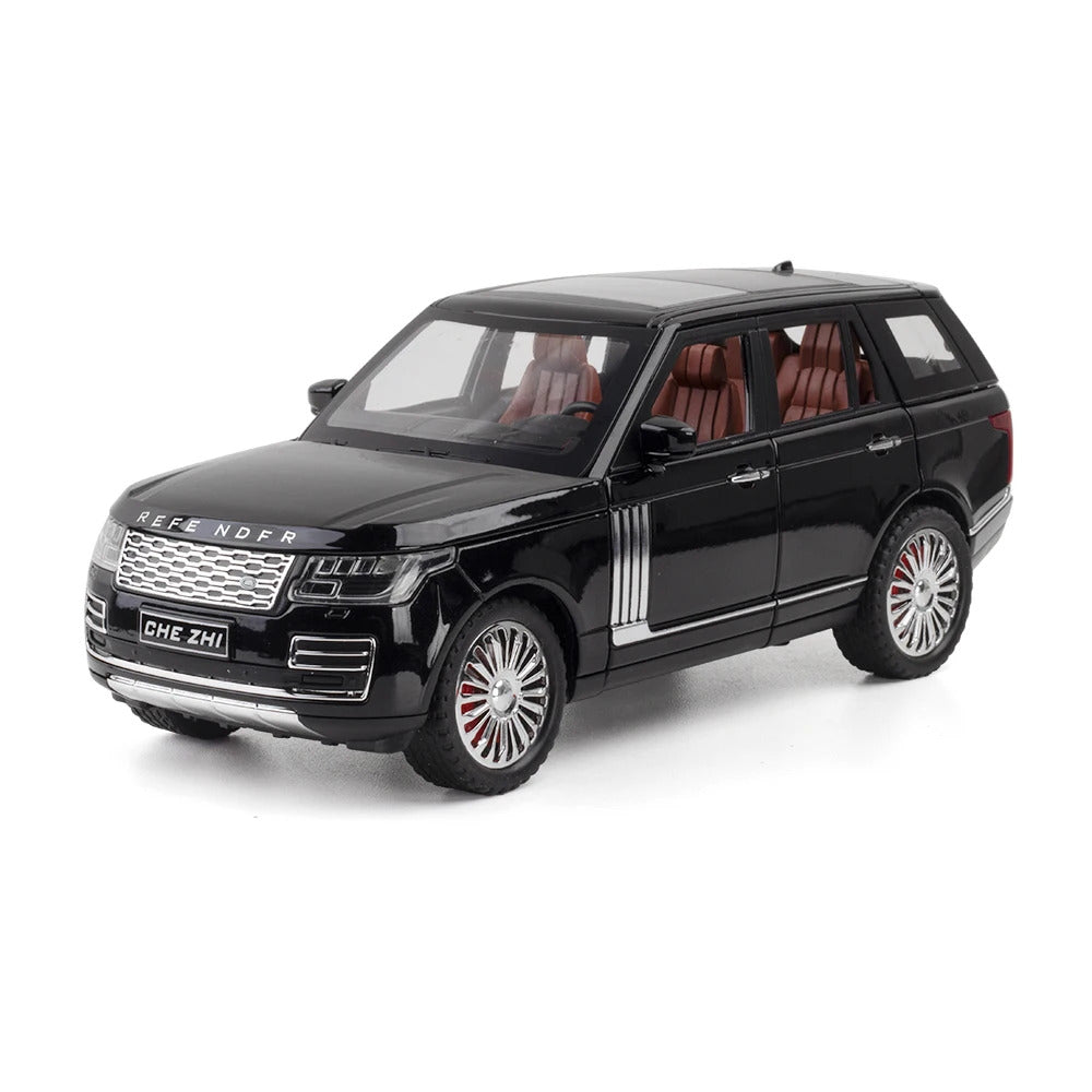 New 1:24 Range Rover Sport Alloy Car Model Simulation Sound And Light Pull Back Toy Car Metal Suv Boys Collection Ornaments Gift